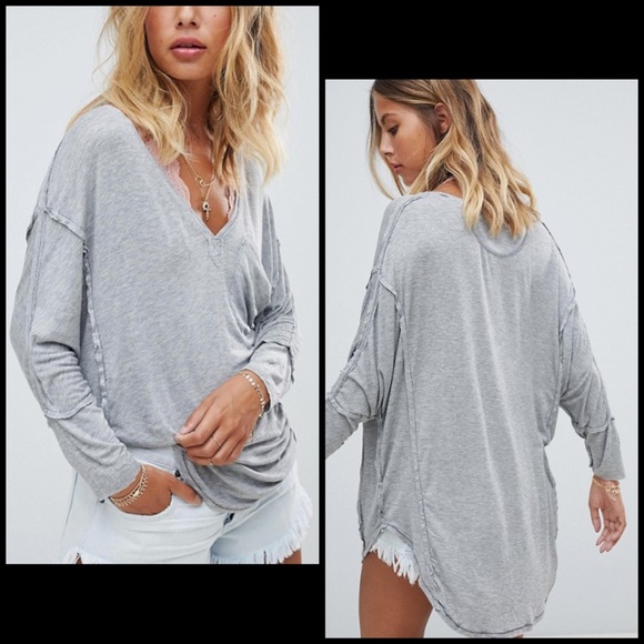 We The Free Lightweight Ribbed Pocket Henley Shirt - Picture 8 of 9